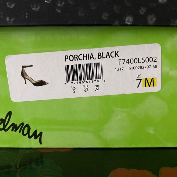 LIKE NEW! Black Porchia Sam Edelman Suede High Heel Shoes -  7M - Picture 9 of 13